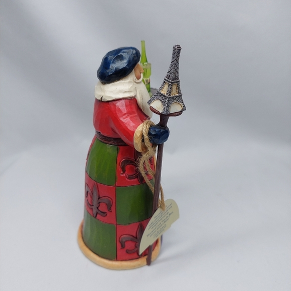 Jim Shore Heartwood Creek Bonjour And Merry Christmas French Santa 2013 - Picture 7 of 10